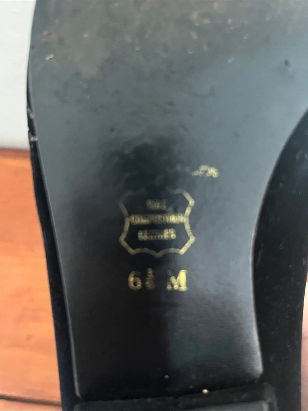 Talbots Black Velvet Flats with Poinsettia & Holiday Embroidery VTG Classics